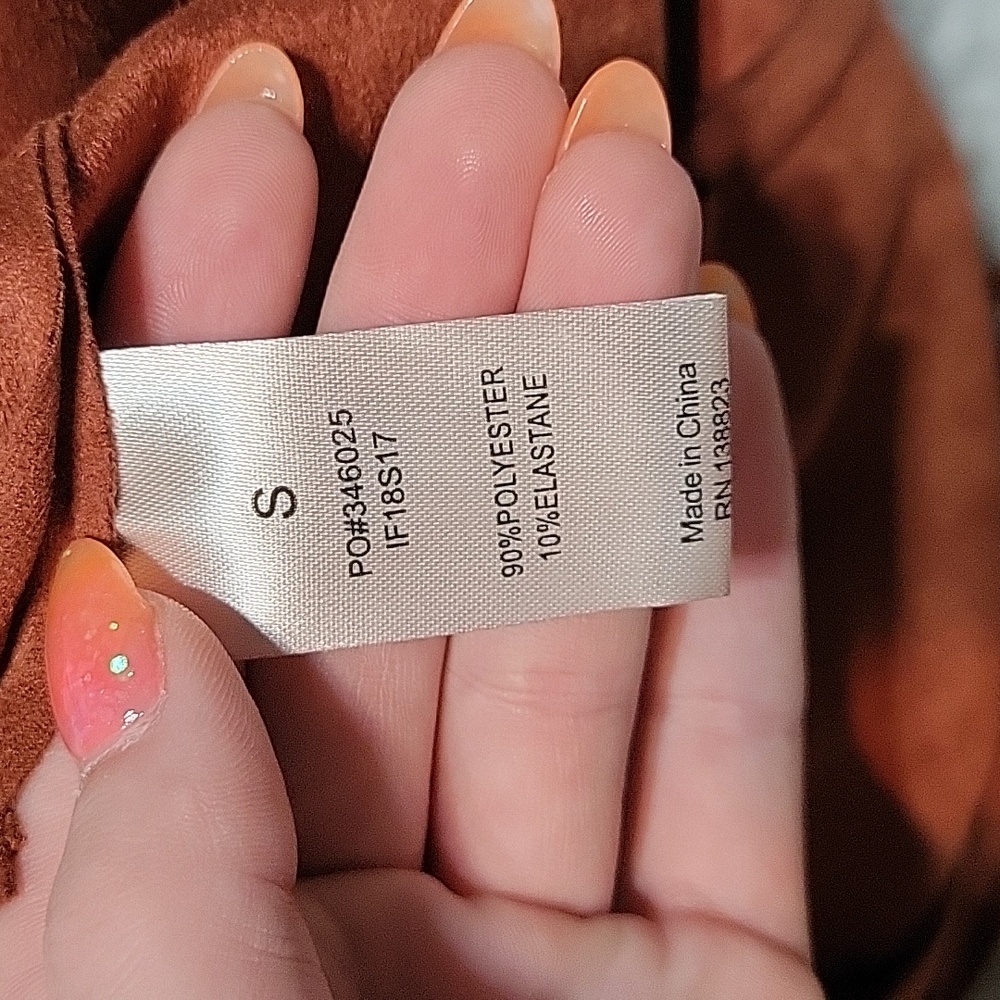 Idyllwind Rust Asymmetrical Ruffled Mini Skirt - Picture 5 of 6